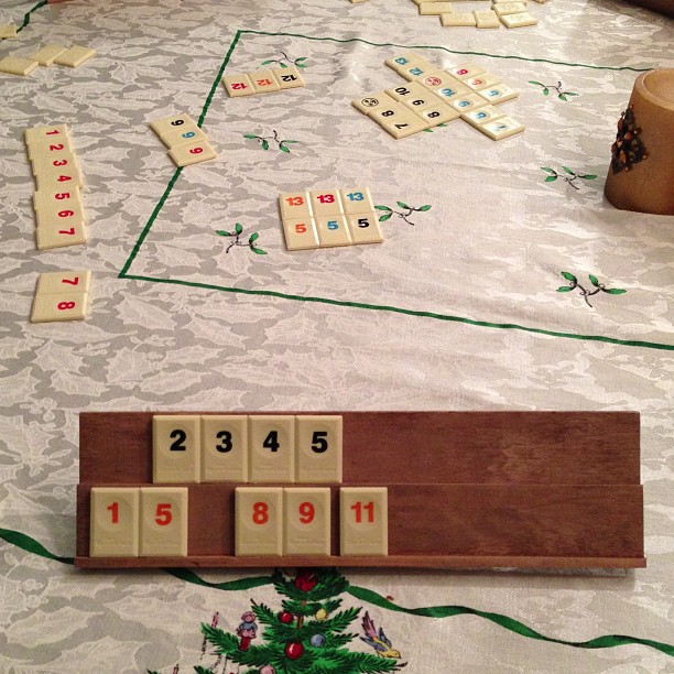 Rummikub. Introduced “next please” to the Chicagoland area.