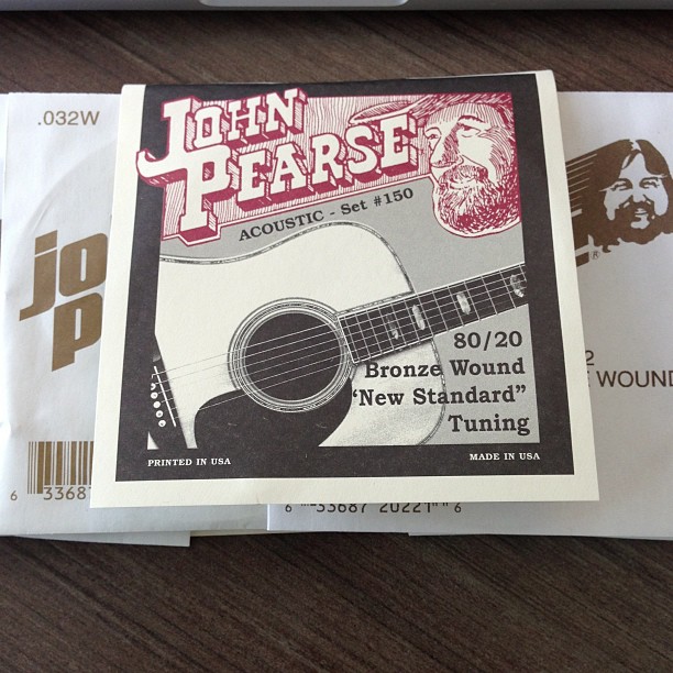 Got me some of R. Fripp’s preferred strings. Should be able to go NST without breaking them now.