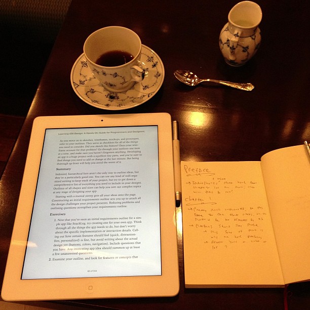 Oh, just revising my book on software design over siphon coffee in a Tokyo cafe, no big deal.