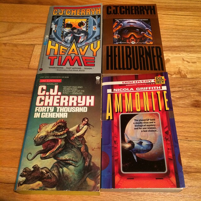 I enjoy old sci-fi paperbacks.