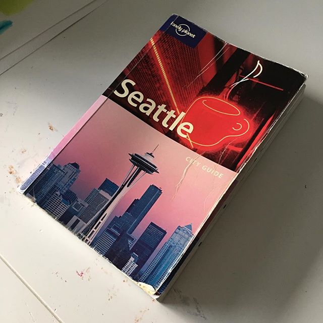 Found my careworn Lonely Planet Seattle, whose maps I relied on heavily in pre-iPhone days.
